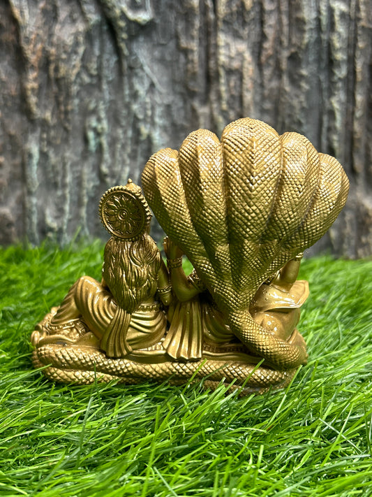 4inch Lakshmi Narayana 3d printed model gold colour