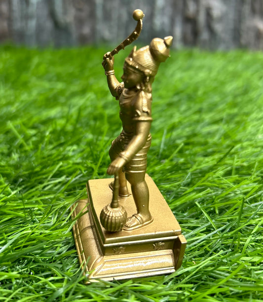 Karupan swamy 3inch idol gold finish