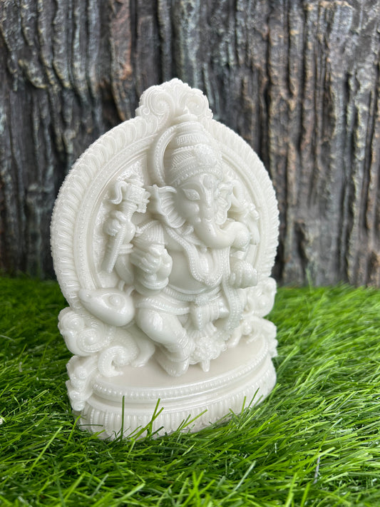 6inch Ganesha marble finish