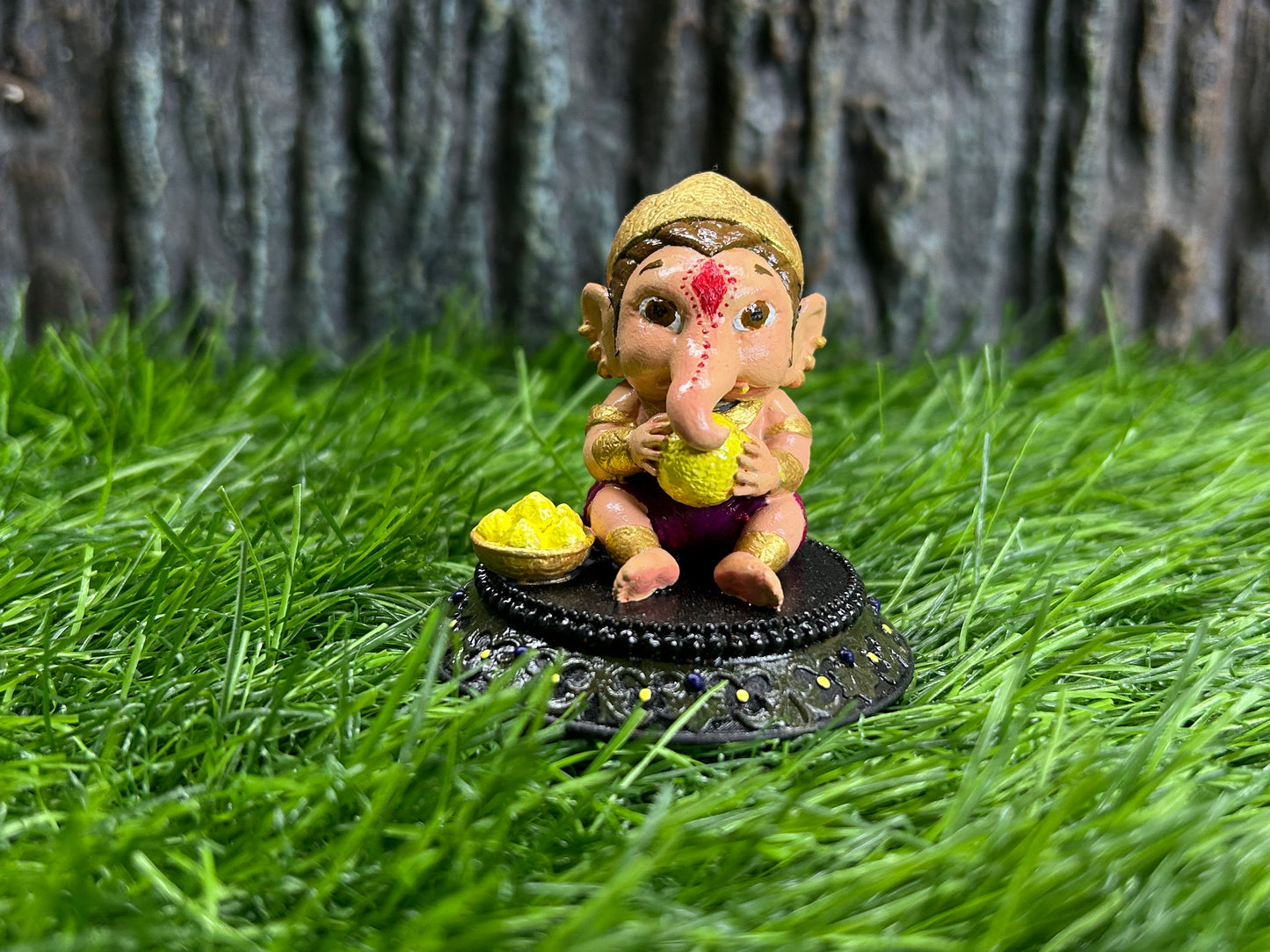 Chibi Ganesha hand painted 2inch
