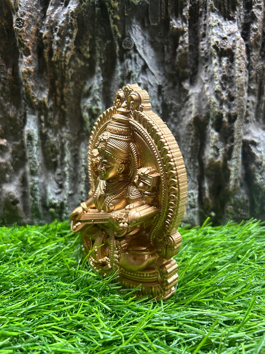 Saraswathi Mata marble resin 4inch