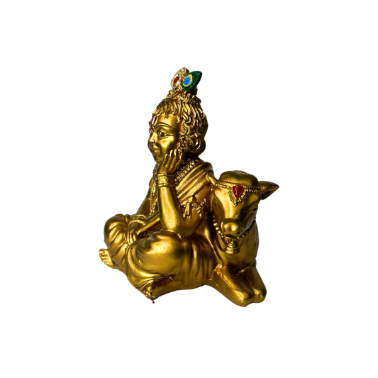 Gold coloured Krishna