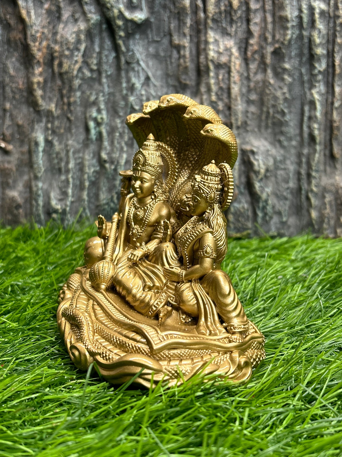 4inch Lakshmi Narayana 3d printed model gold colour