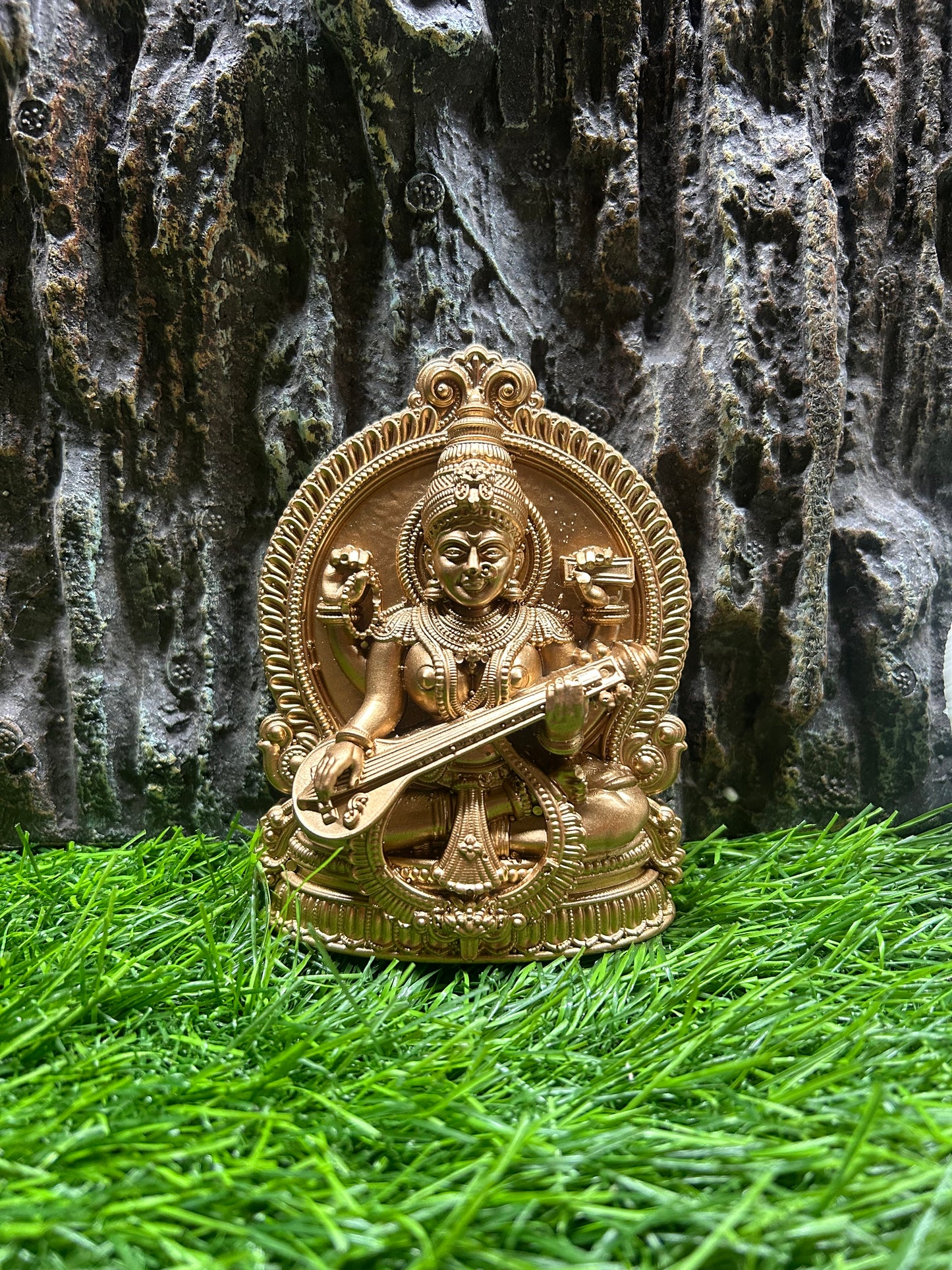 Saraswathi Mata marble resin 4inch