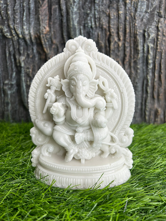 6inch Ganesha marble finish