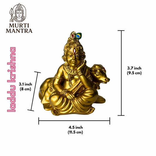 Gold coloured Krishna