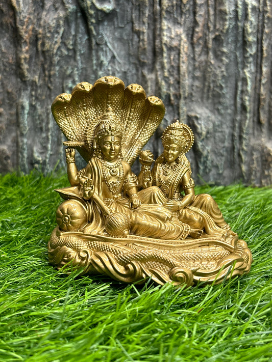 4inch Lakshmi Narayana 3d printed model gold colour