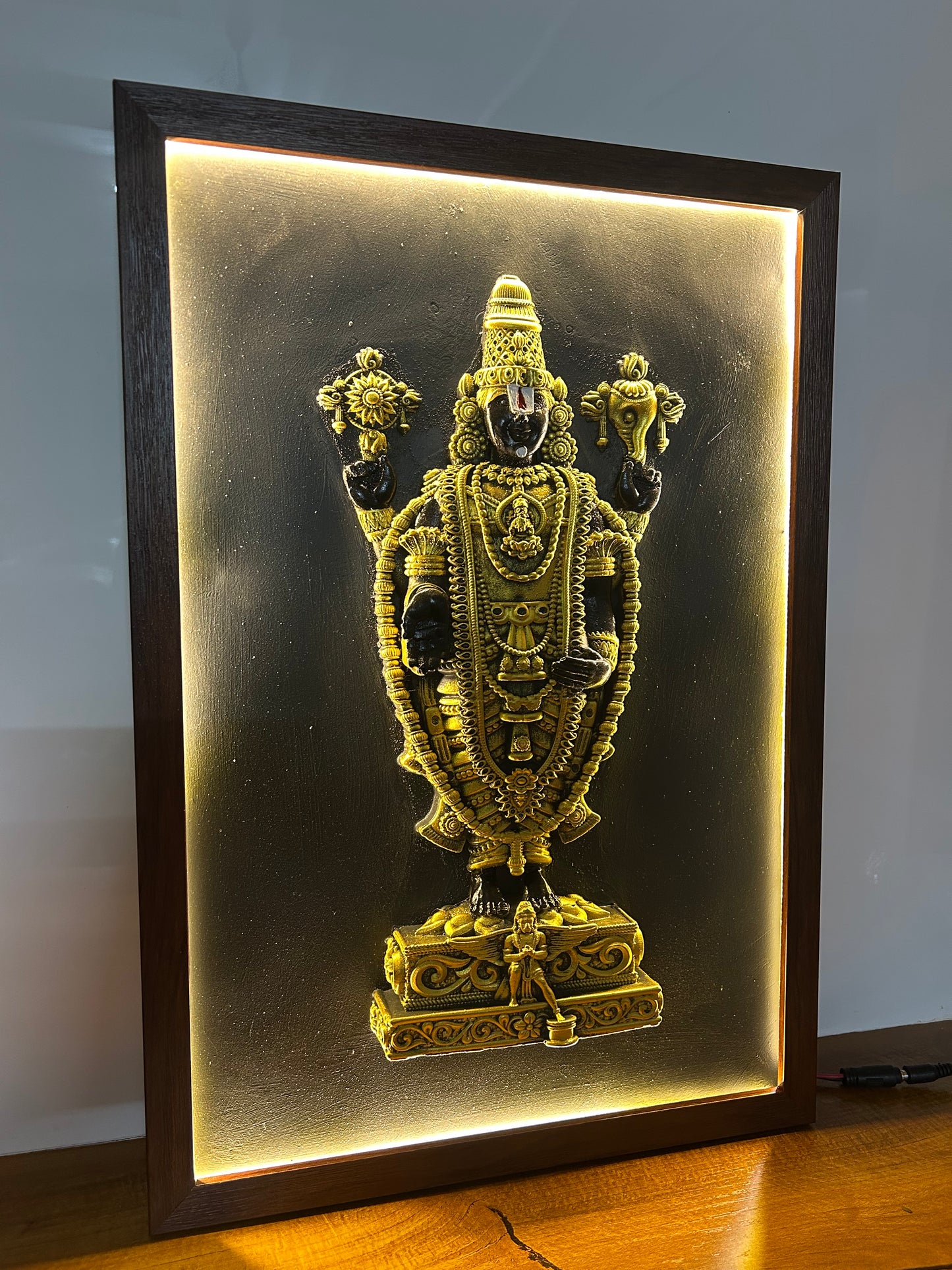 Lord Balaji wall mural 18X12inch With LED light